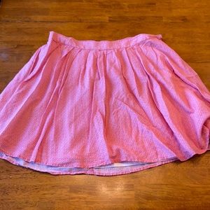 Old Navy Red Patterned Skirt